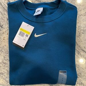 Nike Sportswear Phoenix Fleece NSW Crew Sweatshirt; Women’s Size Small - Blue